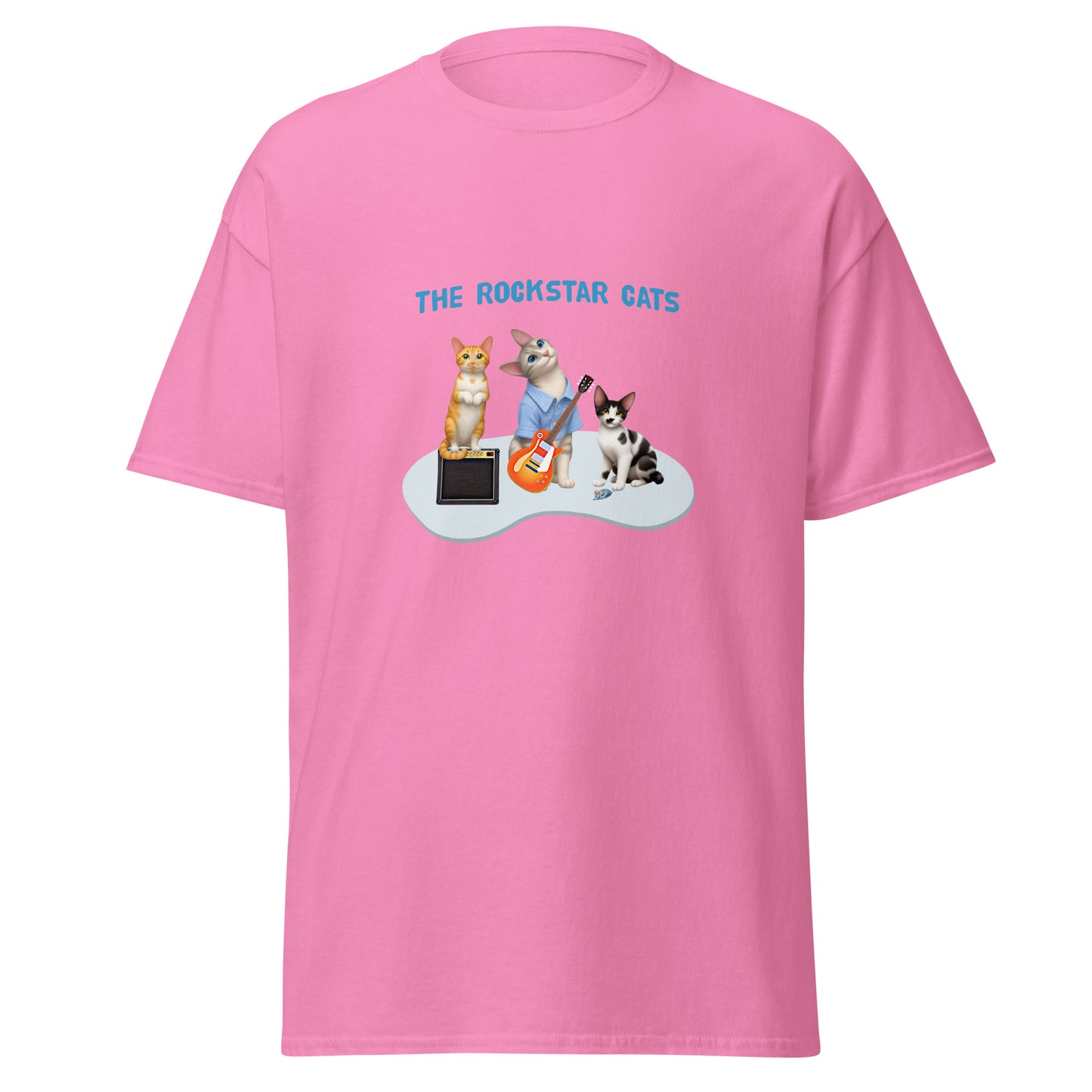 Unisex classic tee - Rockstar Cat Trio