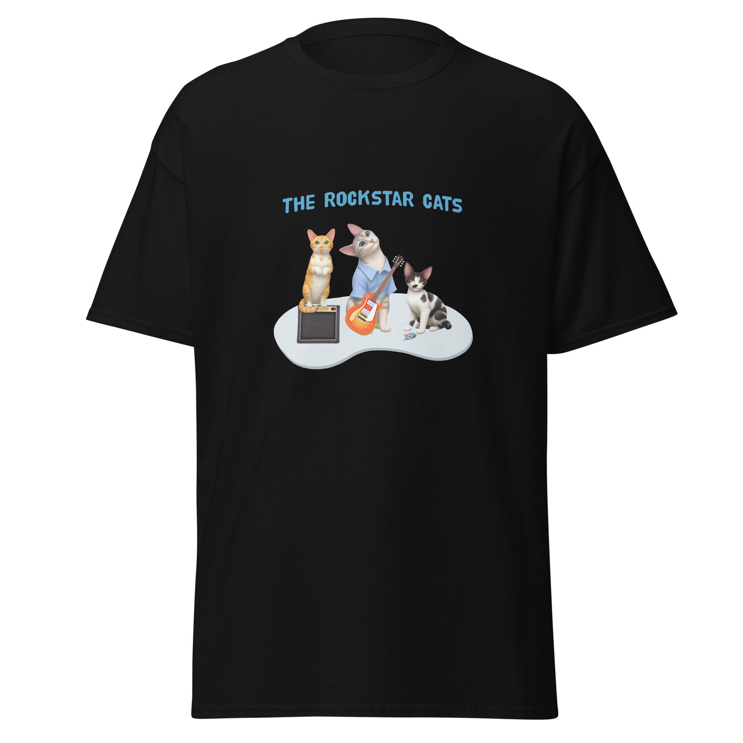 Unisex classic tee - Rockstar Cat Trio