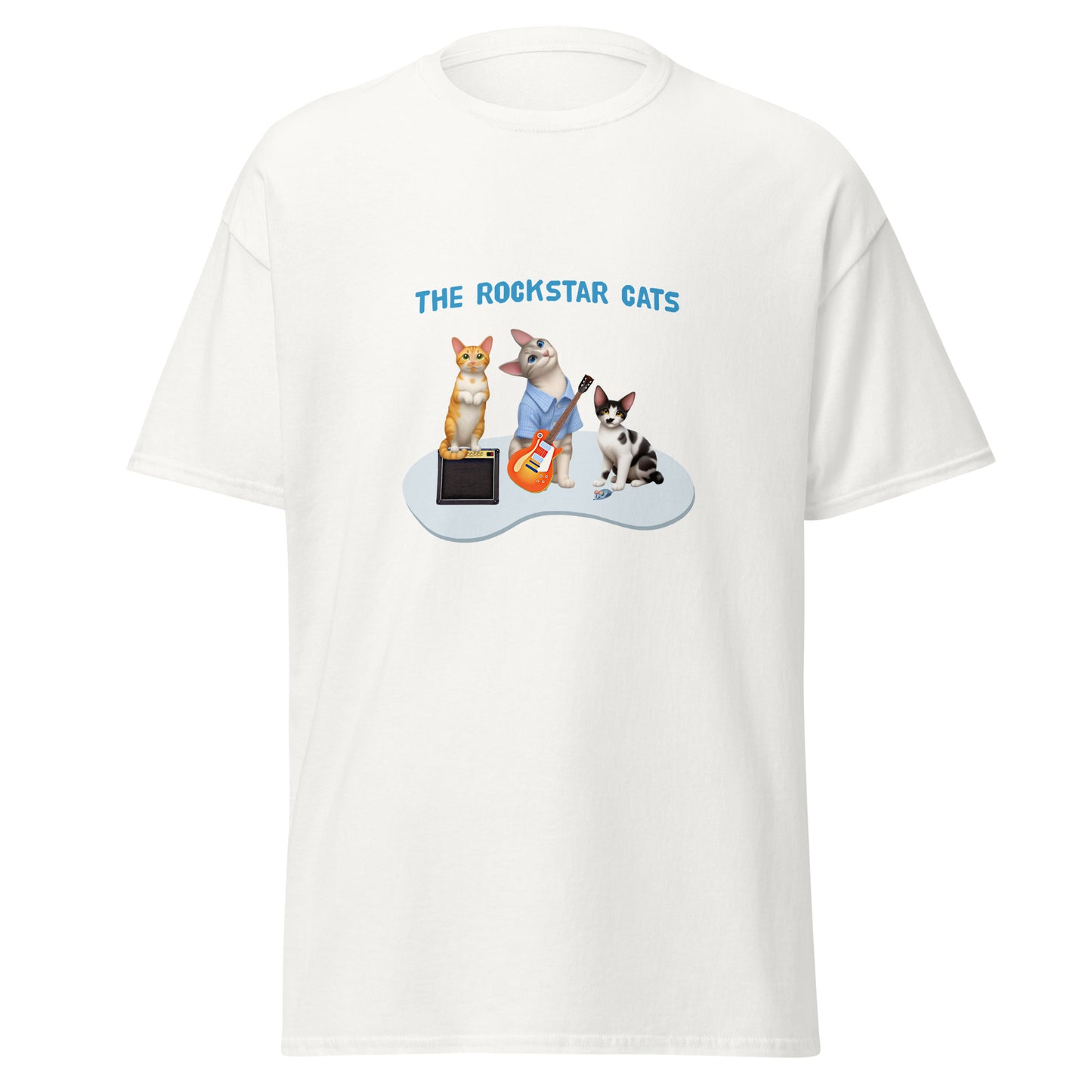 Unisex classic tee - Rockstar Cat Trio