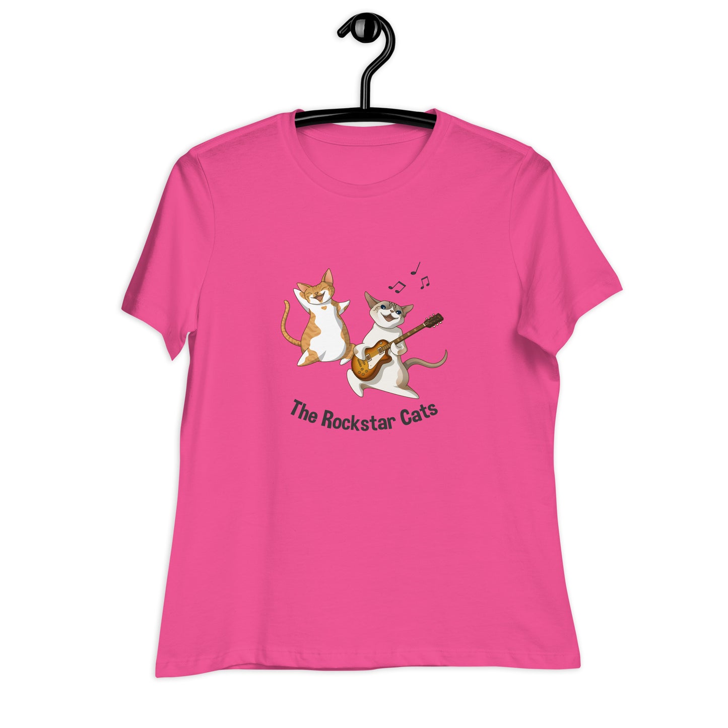 Women's Relaxed T-Shirt - The Rockstar Cats