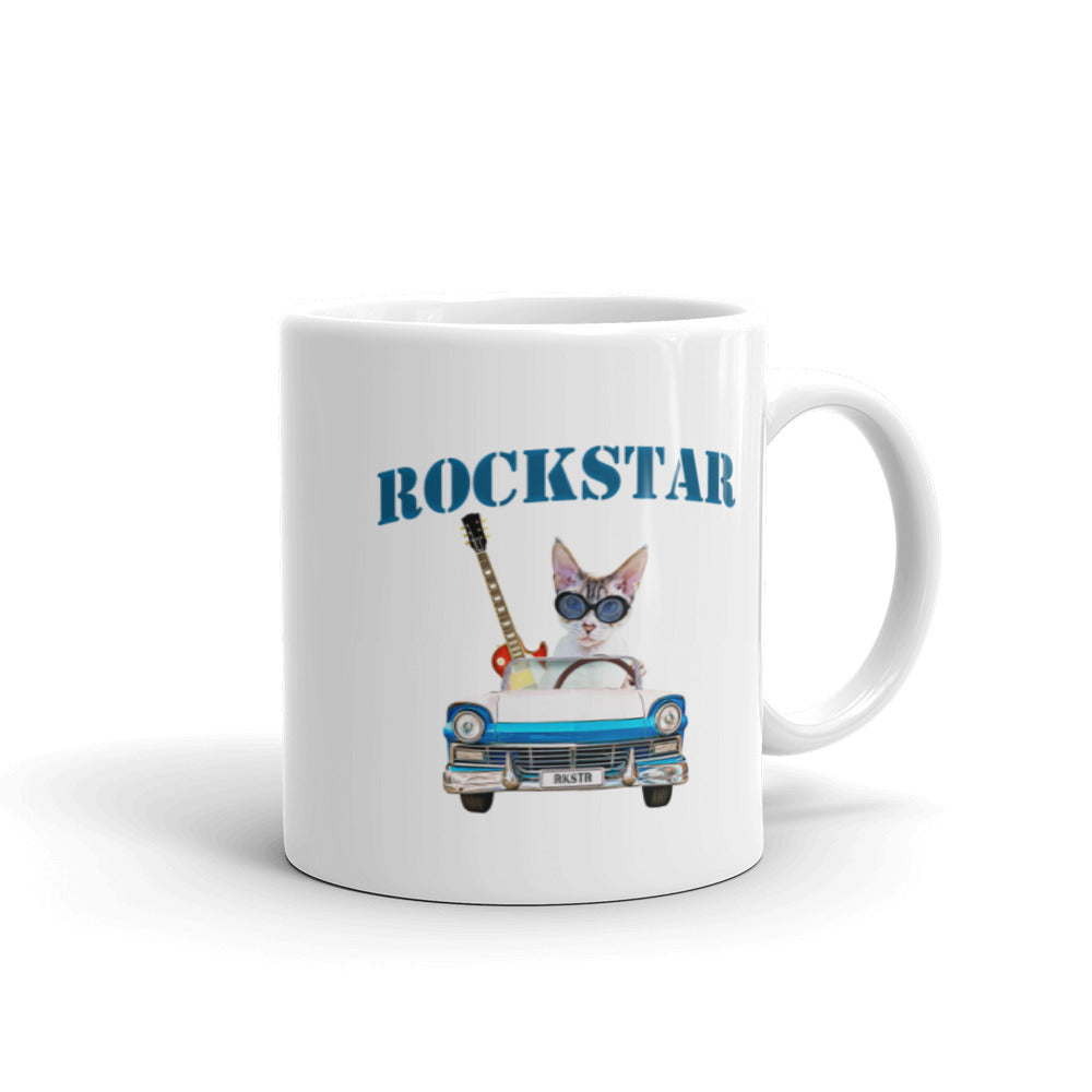 White glossy mug - Rockstar Convertible